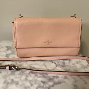 Kate Spade Pink Crossbody Bag With Adjustable Strap